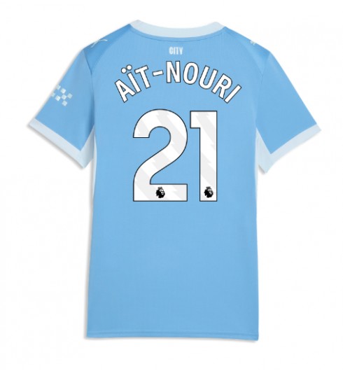 Manchester City Rayan Ait-Nouri #21 Domácí Dres pro Dámské 2026-27 Krátký Rukáv Manchester City Rayan Ait-Nouri #21 Domácí Dres pro Dámské 2026-27 Krátký Rukáv